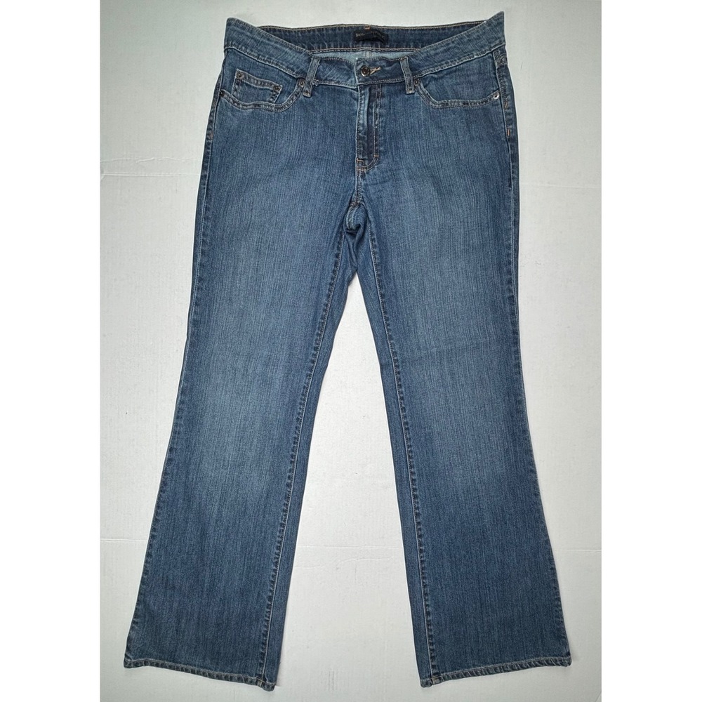 Banana Republic Womens 14‎ Bootcut Jeans Dark Wash Denim Flare Cotton EUC